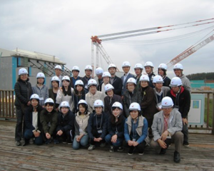 大間原子力建設所での集合写真