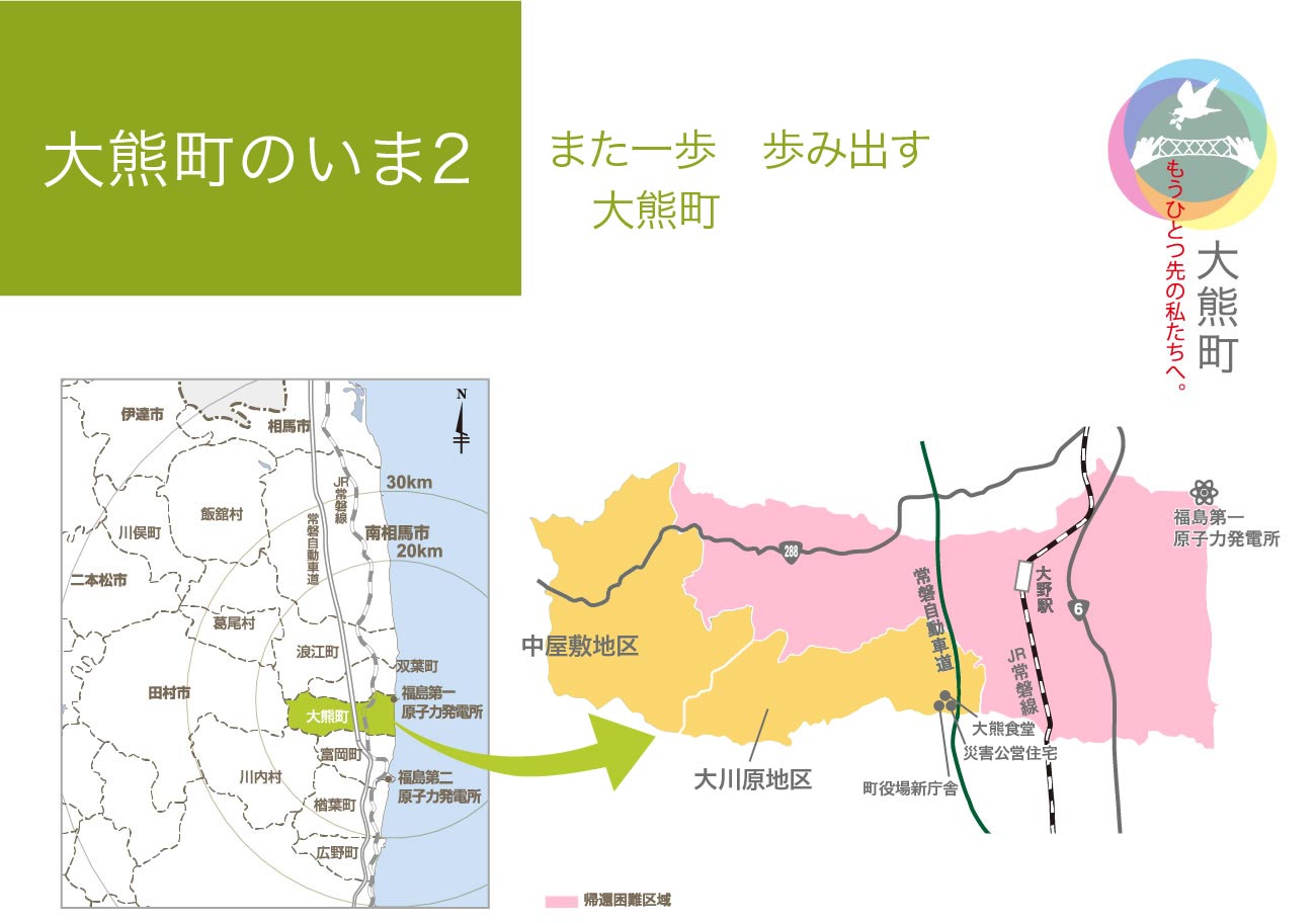 大熊町のいま２　　「また一歩　歩み出す　大熊町」