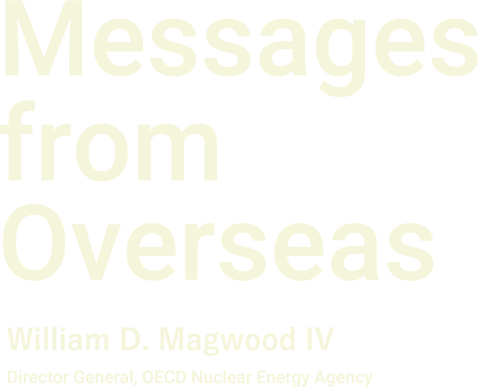 OECD/NEA Director General William D Magwood, IV