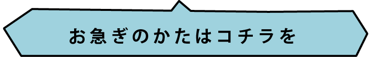 お急ぎのかたはコチラを